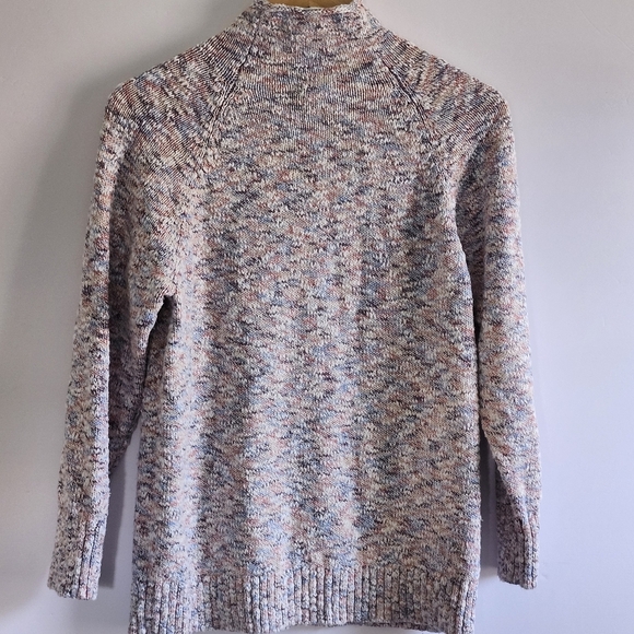 LL BEAN 100% Cotton Multicolor Knit Pullover Sweater Size Large - Picture 2 of 10